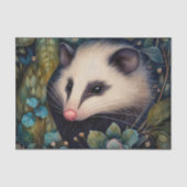 Opossum in den Brambles Seidenpapier (Vorderseite)