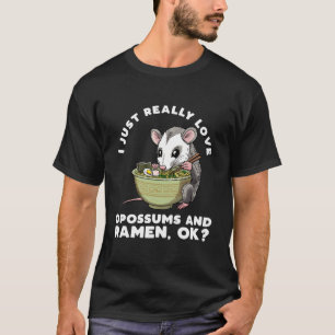 Opossum isst Ra-Nudeln Japanisches Essen Possum Na T-Shirt