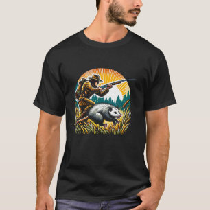 Opossum Jäger Tierjagd Langschläfer T S T-Shirt