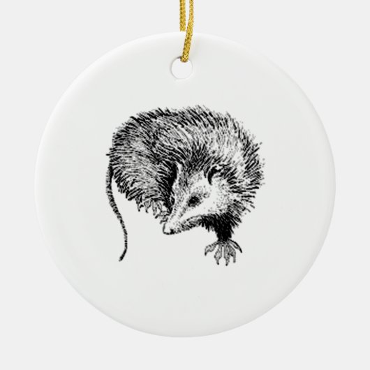 Opossum Keramikornament (Vorne)