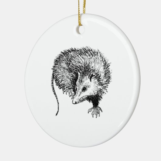 Opossum Keramikornament (Links)