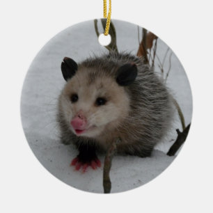 Opossum Keramikornament