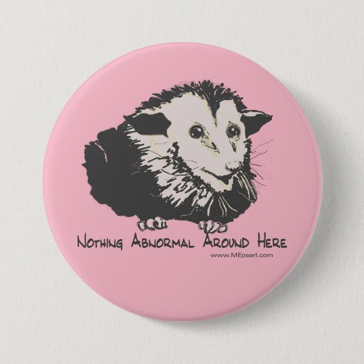 Opossum-Knopf Button (Vorderseite)