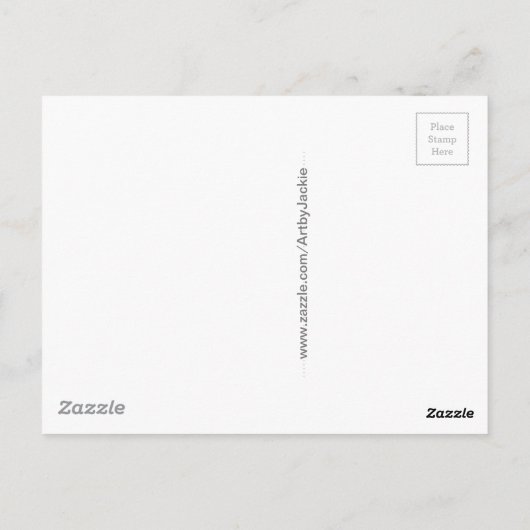 Opossum-Mama Postkarte (Rückseite)