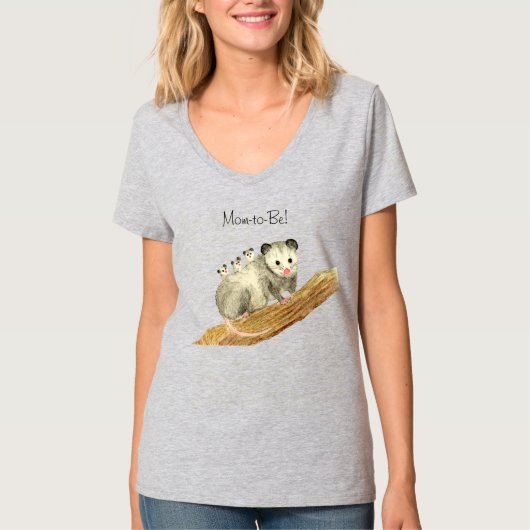 Opossum-Mama T-Shirt (Vorderseite)