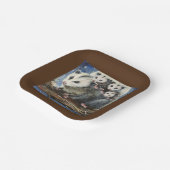 opossum Mama und Babys Papier Teller (Gewinkelt)