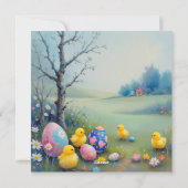 Opossum mit Kaninchenohren Feiertagskarte (Rückseite)