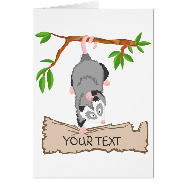 Opossum mit Zeichen (Vorne)