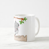 Opossum mit Zeichen Kaffeetasse (VorderseiteRechts)