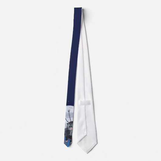 Opossum-Mond Krawatte (Rückseite)