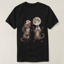 Opossum-Mondlicht-Heulen-Wildlife-Nachtkunst
