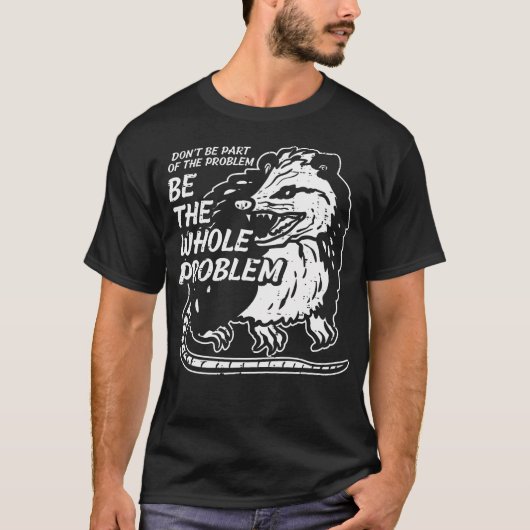 Opossum nicht Teil des Problems lustige Possum Män T-Shirt (Vorderseite)