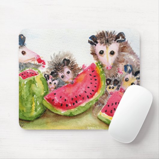 Opossum-Picknick Mousepad (Mit Mouse)