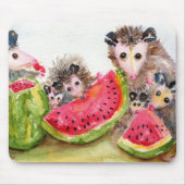 Opossum-Picknick Mousepad (Vorne)