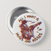 Opossum Possum für die Liebe Button (Vorne & Hinten)