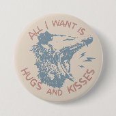 Opossum Possum für die Liebe Button (Vorderseite)