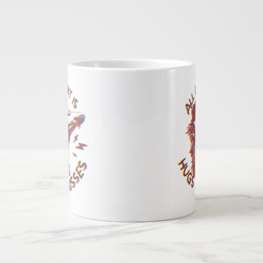 Opossum Possum für die Liebe Jumbo-Tasse (Vorderseite)