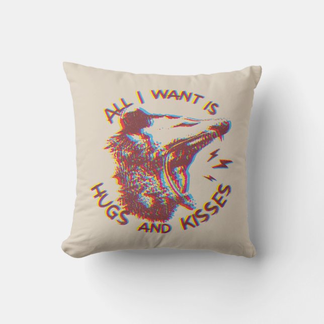 Opossum Possum für die Liebe Kissen (Vorderseite)