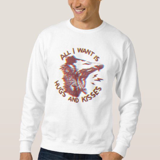 Opossum Possum für die Liebe Sweatshirt (Vorderseite)