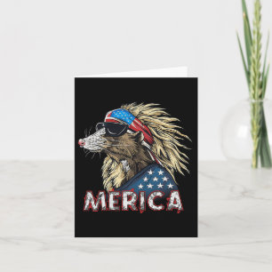 Opossum Possum - Patriotisch USA 4. Juli Amerika Karte