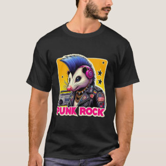 OPOSSUM PUNK ROCK BLAU 5 T-Shirt