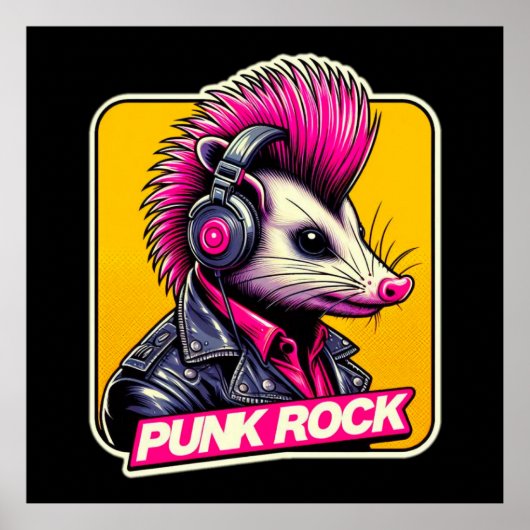 OPOSSUM PUNK ROCK PINK 3 POSTER (Vorne)