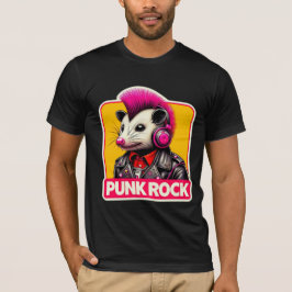 OPOSSUM PUNK ROCK PINK 5 T-Shirt