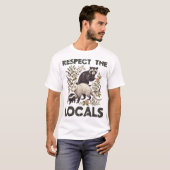 Opossum Respekt Lokale Raccoon Skunk Possum Men T-Shirt (Vorne ganz)
