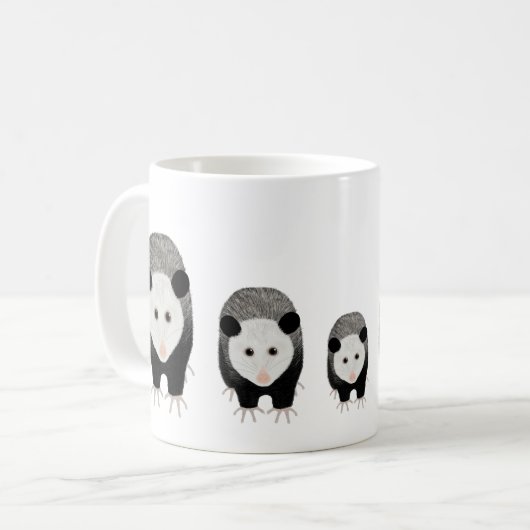 Opossum-Tasse Kaffeetasse (Vorderseite Links)