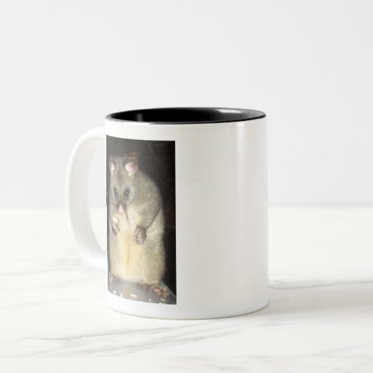 Opossum-Tasse Zweifarbige Tasse (Vorderseite Links)