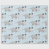 Opossum-Überraschung Geschenkpapier (Flach)