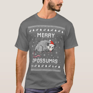 Opossum Ugus Weihnachts Sweater Opossum Lover Holi T-Shirt