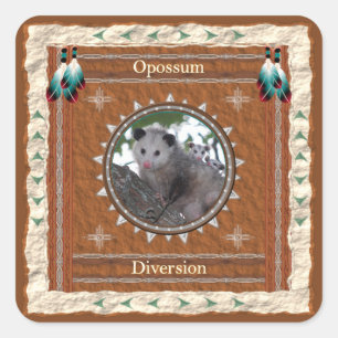 Opossum -Umleitung- Aufkleber - 20 pro Blatt