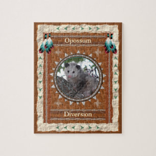 Opossum -Umleitung- Jigsaw Puzzle mit Box