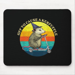 Opossum unterwegs, um sarkastischen wilden Ärger z Mousepad