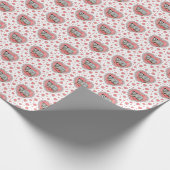 Opossum Valentinstag Geschenkpapier (Ecke)