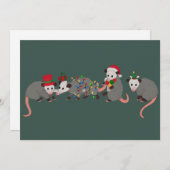 Opossum Weihnachten Niedliche Wildtiere Funny Xmas (Vorne/Hinten)