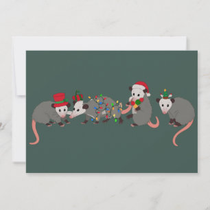 Opossum Weihnachten Niedliche Wildtiere Funny Xmas