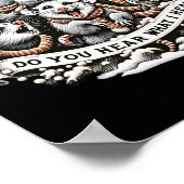 Opossum Weihnachten Weihnachten Weihnachten Weihna Poster (Ecke)