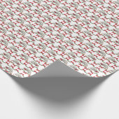 Opossum-Weihnachtspapier Geschenkpapier (Ecke)