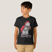 Opossum Weihnachtssack T-Shirt (Vorne ganz)