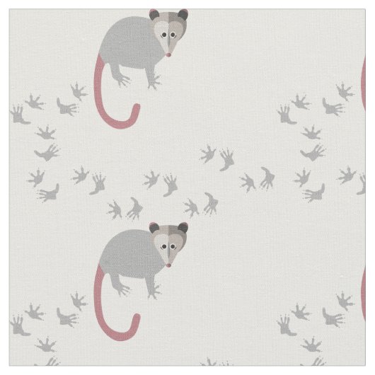 OpossumBaumwollgewebe Stoff (Nahaufnahme)