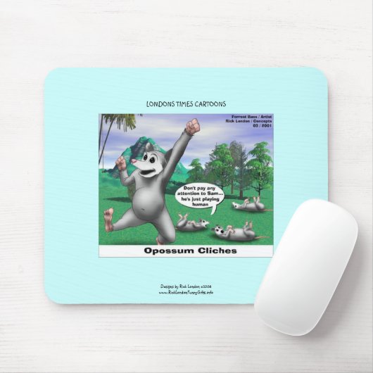 OPossummen Cartoon Funny Mouse Pad Mousepad (Mit Mouse)