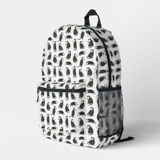 Opossums Bedruckter Rucksack (Rückseitige Ecke Rechts)