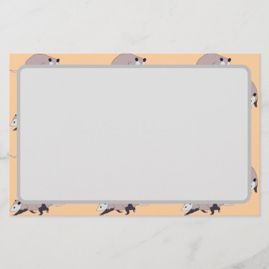 Opossums Briefpapier (Vorderseite)