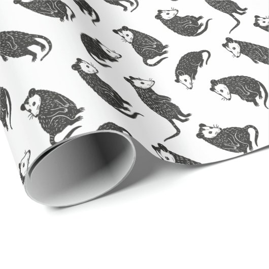 Opossums Geschenkpapier (Rolleneckpunkt)