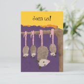 "Opossums" laden Karte ein (Stehend Vorderseite)