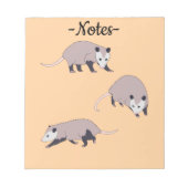Opossums Notizblock (Vorderseite)