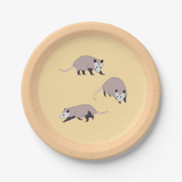Opossums Pappteller
