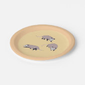 Opossums Pappteller (Schrägansicht)